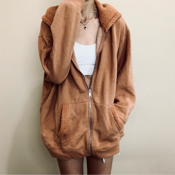 Brand New Aerie sweater shirt zipper hoodie XL - Picture 7 of 10